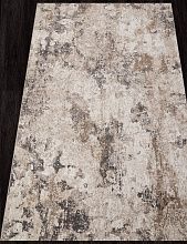 Пушистый овальный ковер SIESTA M033A CREAM / WHITE