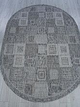 Овальный ковер серый KAIR S138 DARK GRAY Овал