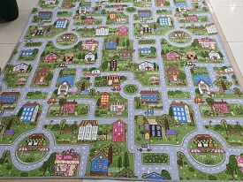 Разноцветный детский ковер-палас  LITTLE TOWN-A