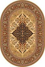 Овальный ковер обычный ворс ISFAHAN Leyla amber ОВАЛ
