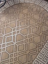 Овальный ковер бежевый PRAGA 06027A BEIGE / DARK VIZON Овал