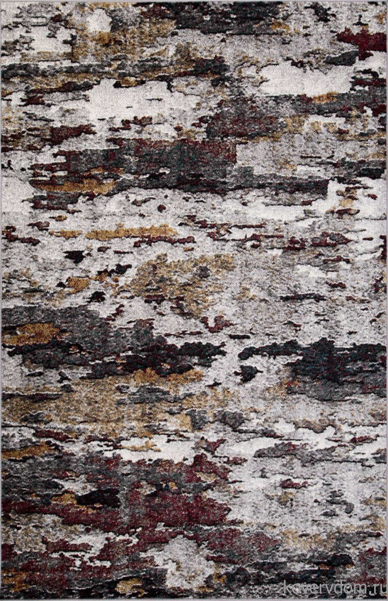 Ковер ЛОНДОН D824 Серый-Красный Ковер ЛОНДОН D824 Серый-Красный