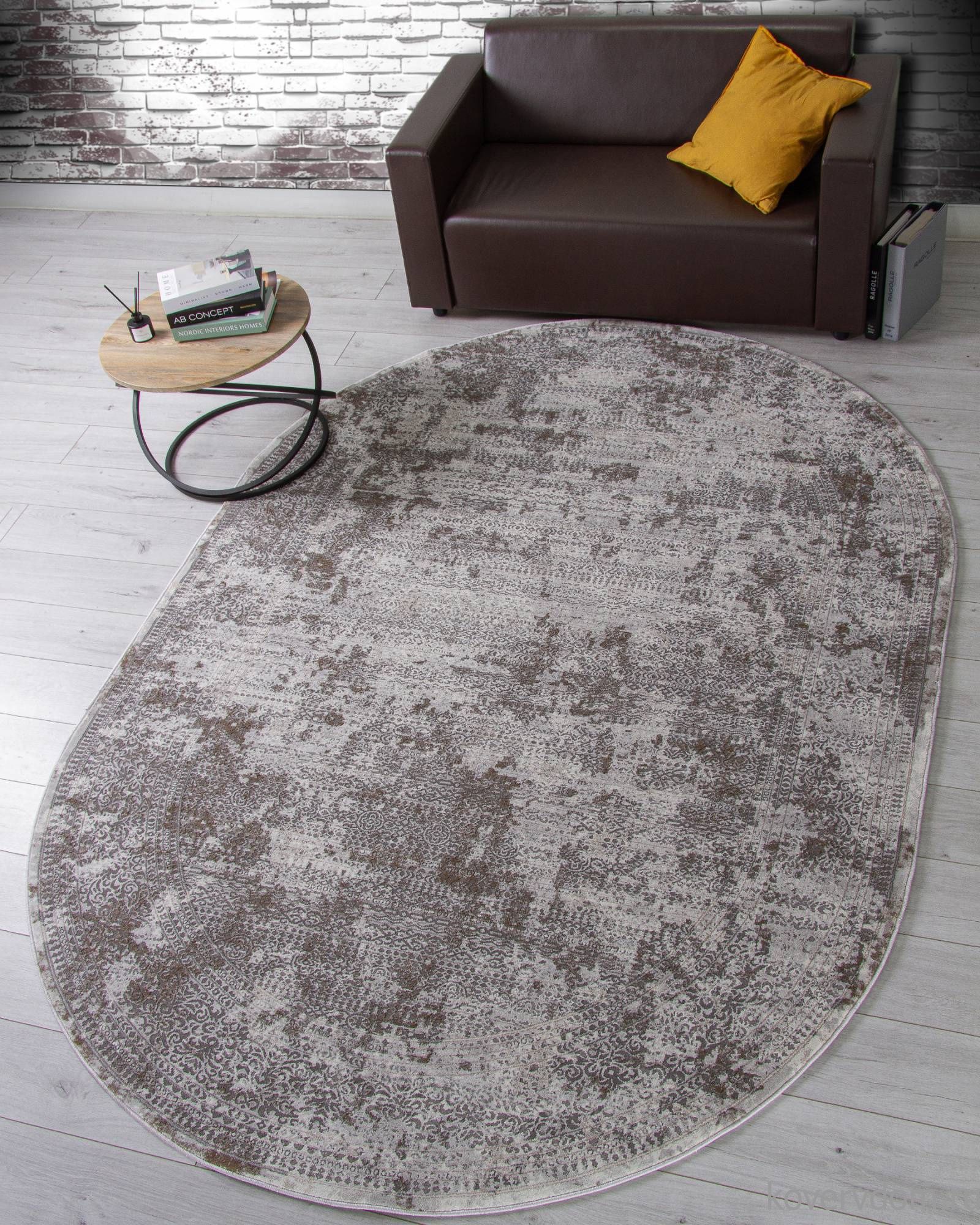 Ковер GRAFF F239 GRAY-BEIGE Овал Ковер GRAFF F239 GRAY-BEIGE Овал