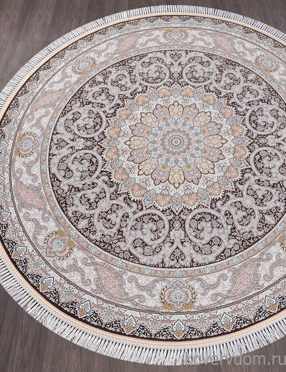 Ковер FARSI 1500 145 BROWN Круг Ковер FARSI 1500 145 BROWN Круг