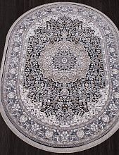 Ковер Ercaplan CASABLANKA 9734A BLACK / BLACK Овал