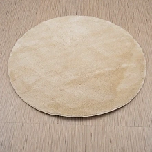 Круглый ковер длинноворсовый из искусственного меха Chic 1000A BEIGE_2000 круг