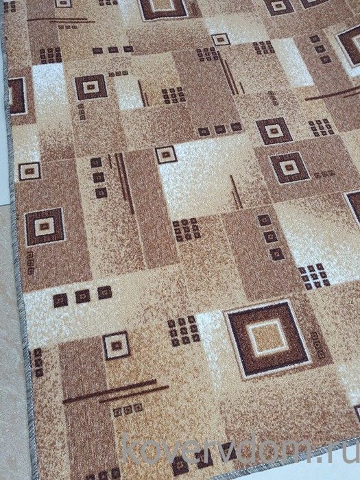 Ковер-палас  АБСТРАКЦИЯ 1170-43 бежево-коричневый 