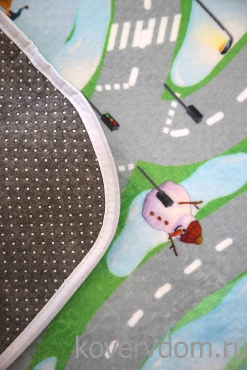 Детский развивающий 3D ковер с дорогами Сказочная Зимняя Ферма 86032 Детский развивающий 3D ковер с дорогами Сказочная Зимняя Ферма 86032