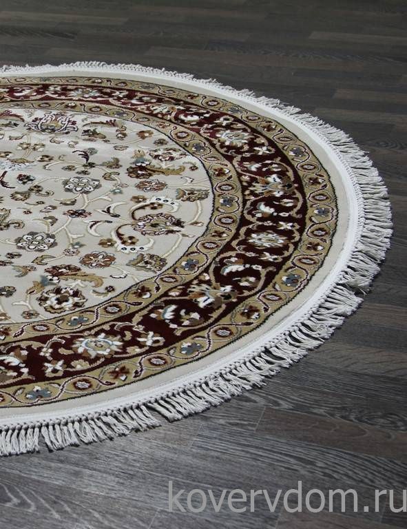 Ковер SHAHREZA D210 CREAM-RED 2 Круг Ковер SHAHREZA D210 CREAM-RED 2 Круг