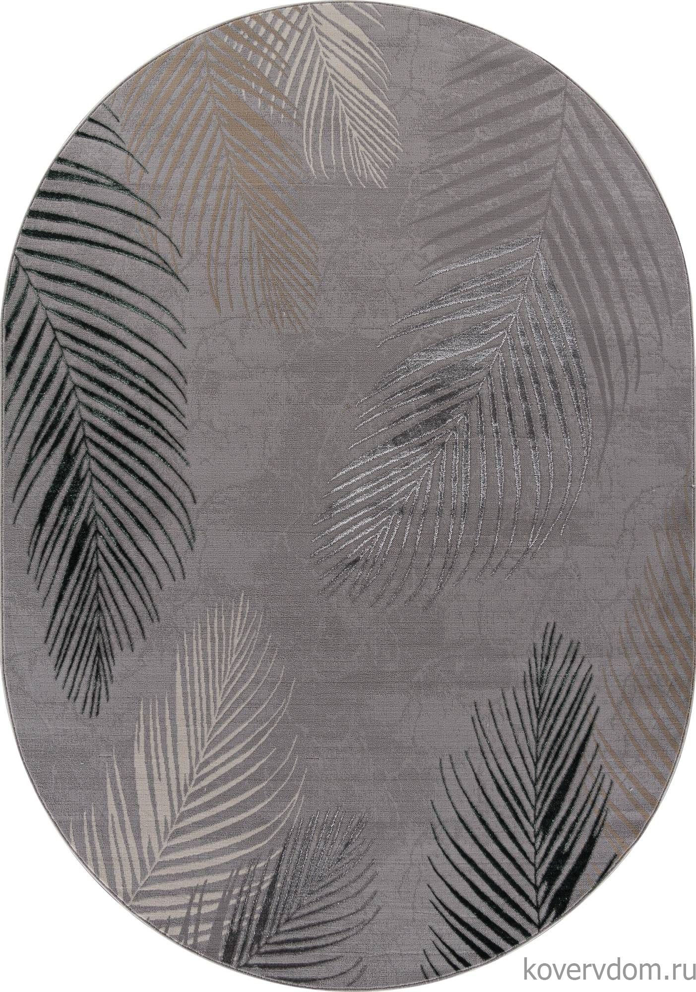 Ковер LIMAN-A F167 GRAY-D.GREEN Овал