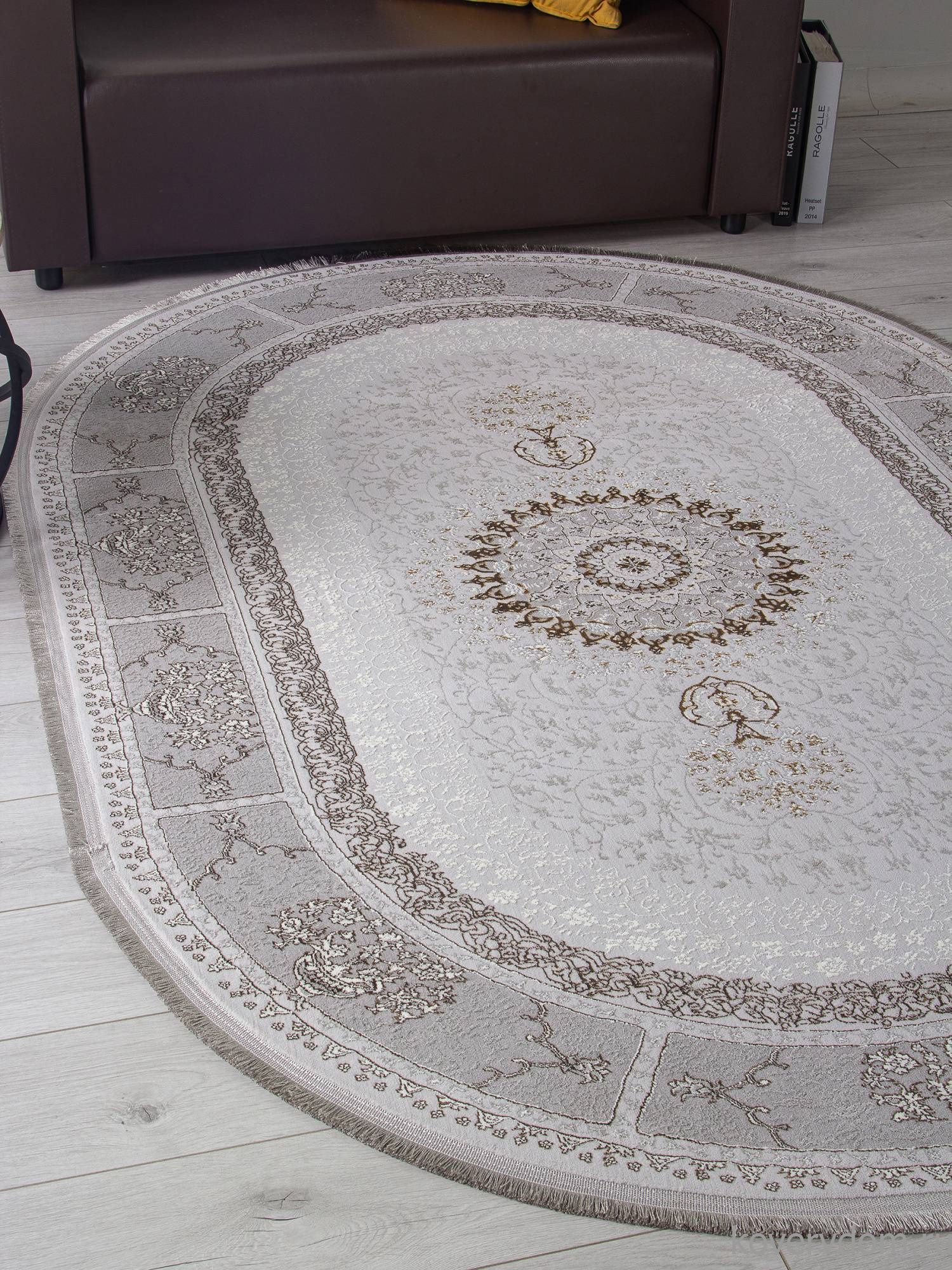 Ковер ZARINA A053B LIGHT GREY SHRINK / LIGHT GREY SHRINK Овал Ковер ZARINA A053B LIGHT GREY SHRINK / LIGHT GREY SHRINK Овал