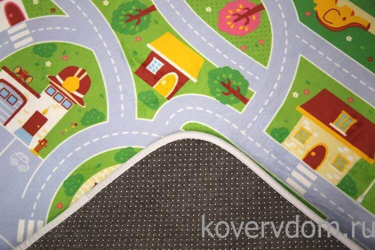 Детский развивающий 3D ковер ГОРОДОК с дорожками 86149 Детский развивающий 3D ковер ГОРОДОК с дорожками 86149