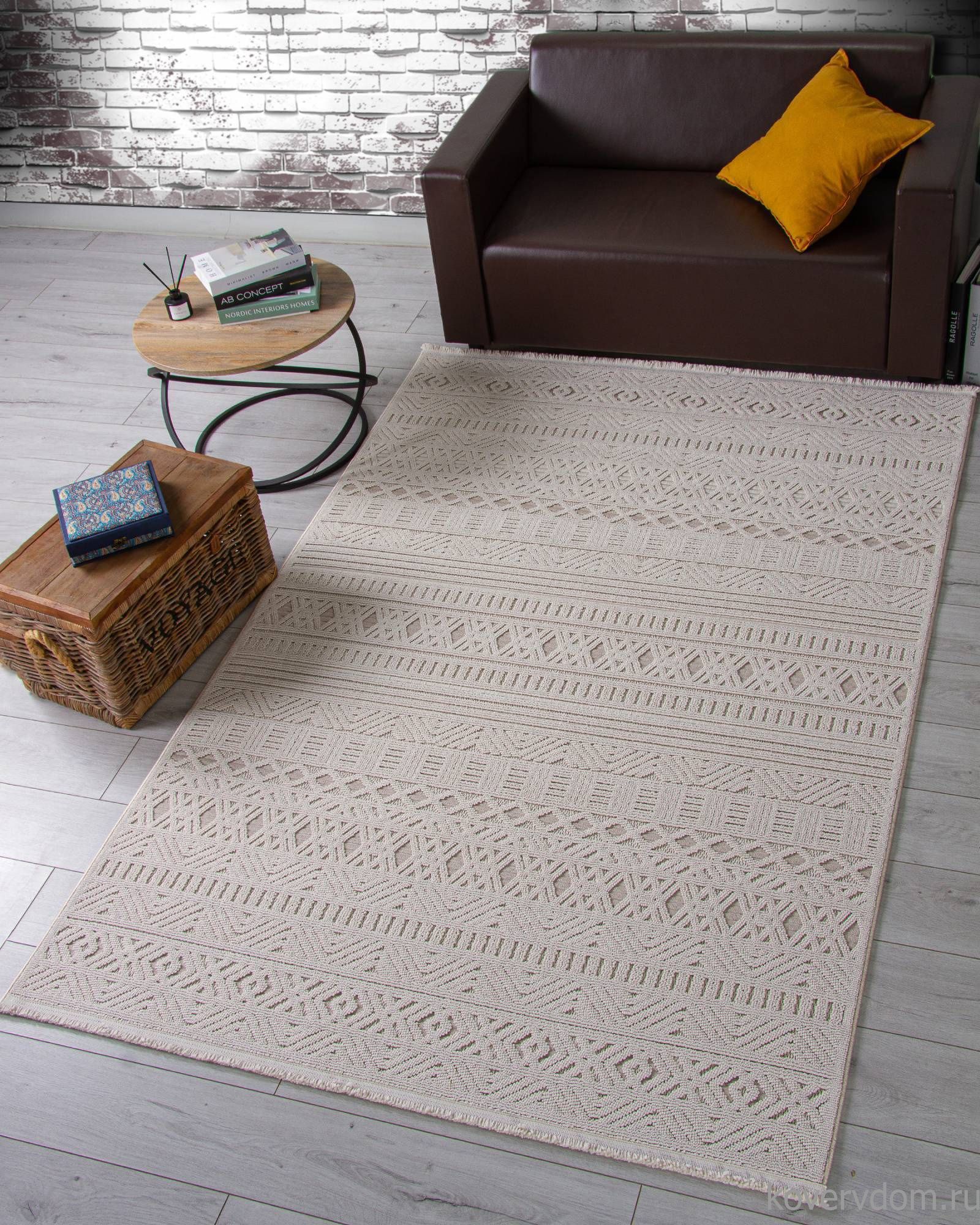 Ковер LOOPY L0014B BEIGE / D.BEIGE