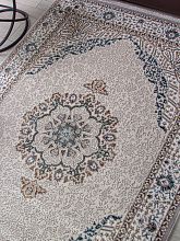 Однотонный ковер HALIF F637 GREEN-BLUE