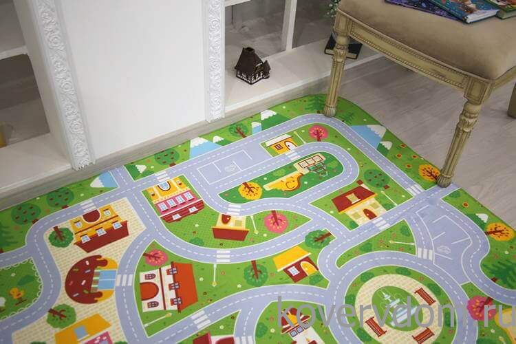 Детский развивающий 3D ковер ГОРОДОК с дорожками 86149 Детский развивающий 3D ковер ГОРОДОК с дорожками 86149