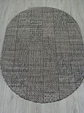 Овальный ковер серый KAIR S160 DARK GRAY Овал