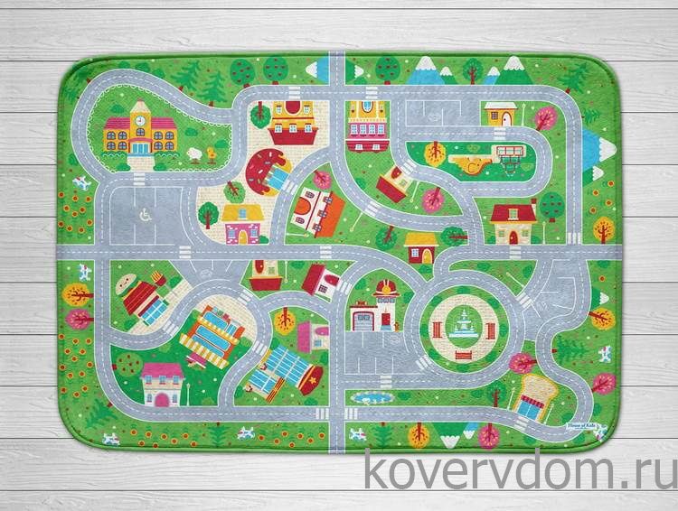 Детский развивающий 3D ковер ГОРОДОК с дорожками 86149 Детский развивающий 3D ковер ГОРОДОК с дорожками 86149