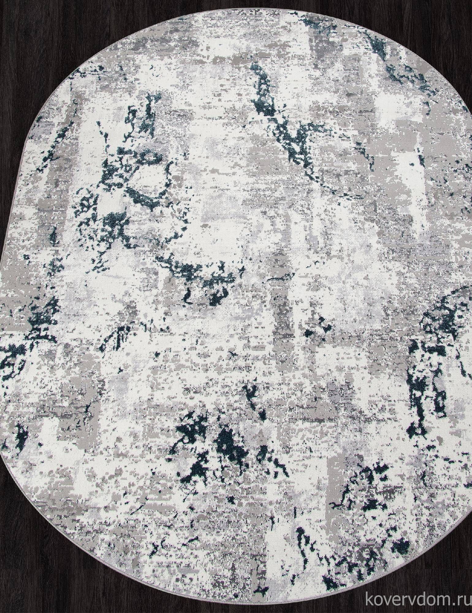 Ковер PALERMO G002 GRAY Овал