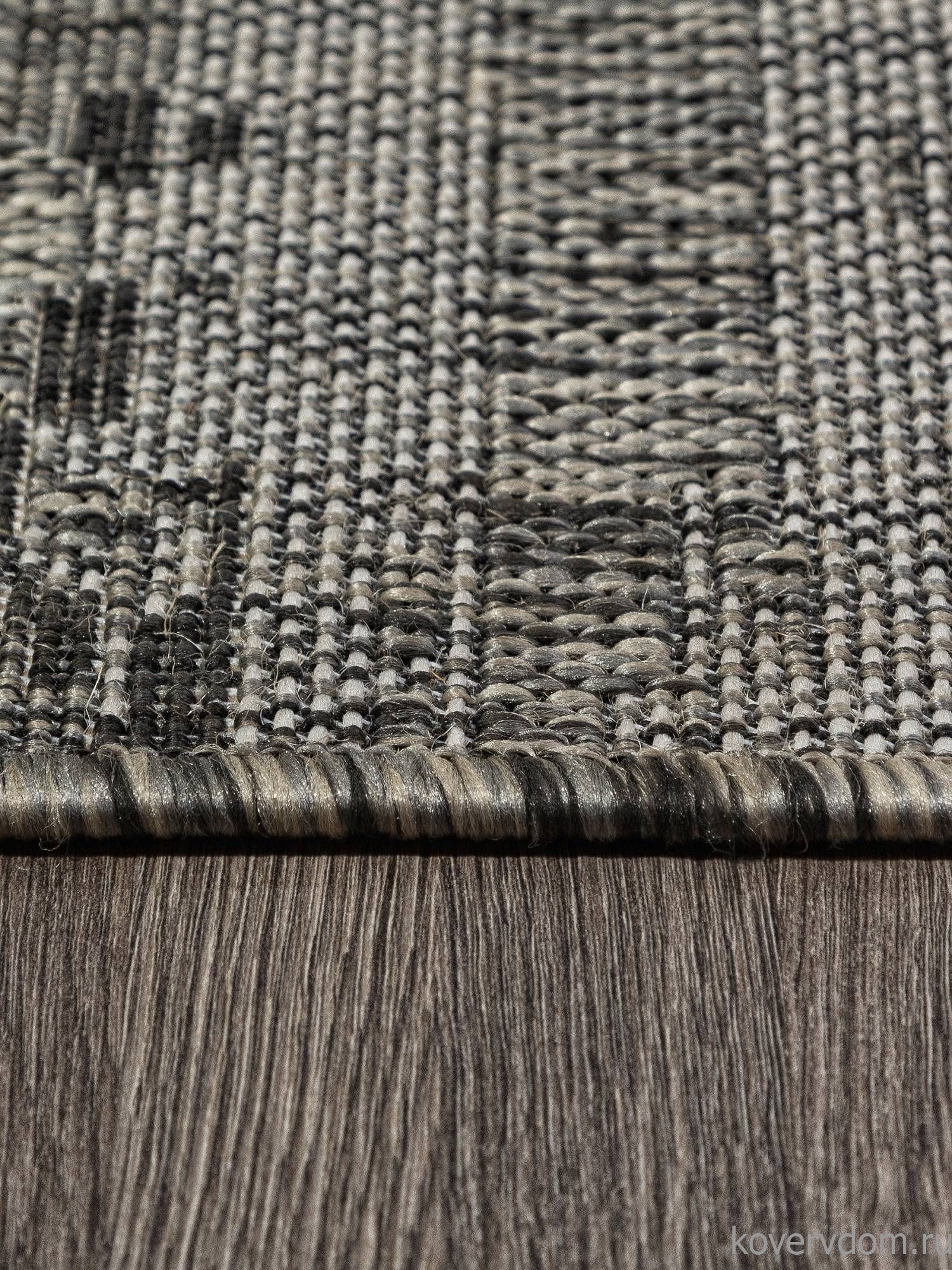 Ковер-циновка KAIR S143 BLACK-GRAY Овал Ковер-циновка KAIR S143 BLACK-GRAY Овал