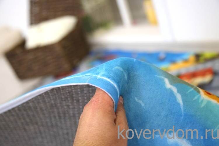 Детский развивающий 3D ковер с дорогами Сказочный Городок у моря 86031 Детский развивающий 3D ковер с дорогами Сказочный Городок у моря 86031