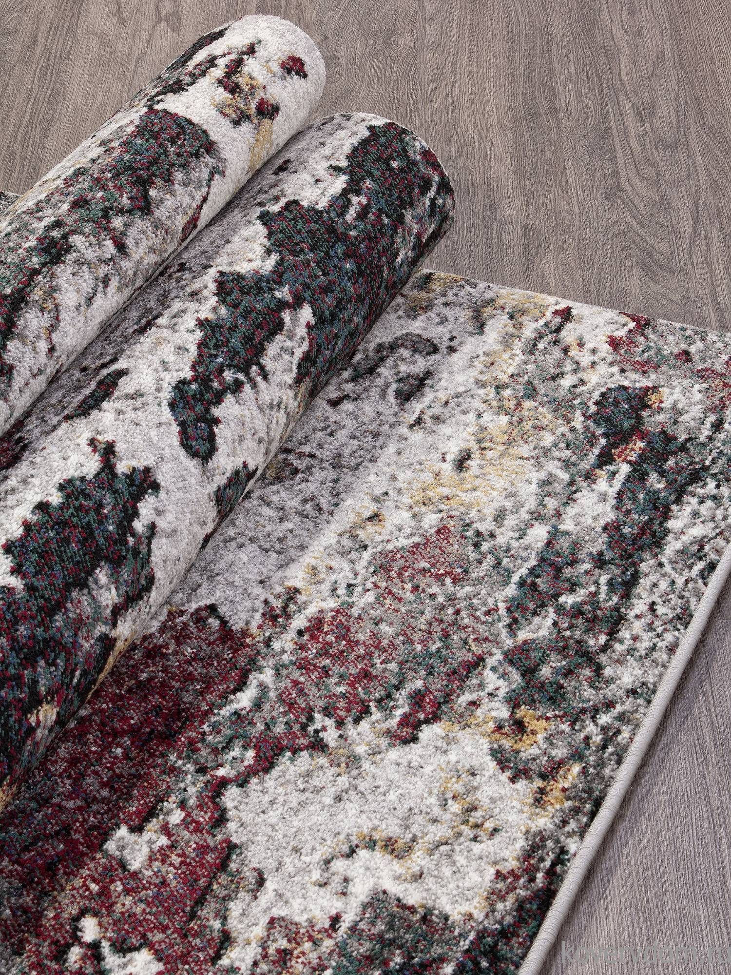 Ковер ЛОНДОН D824 Серый-Красный Ковер ЛОНДОН D824 Серый-Красный