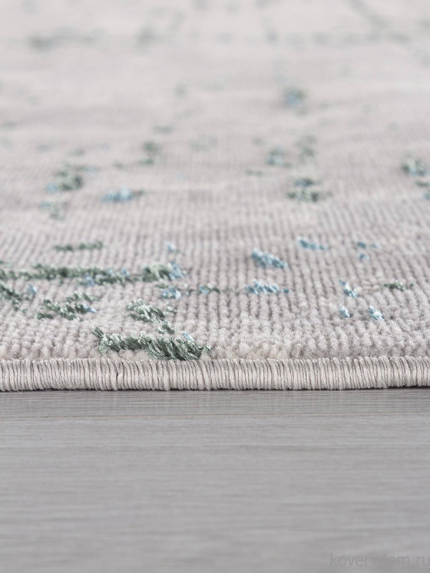 Ковер LIMAN-A F169 CREAM-D.GREEN Овал