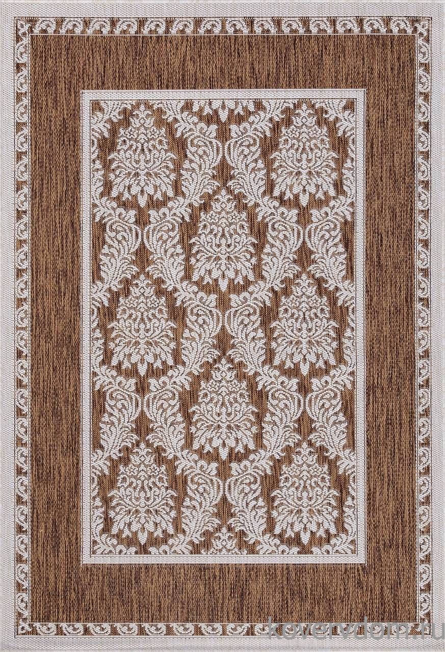 Ковер циновка VEGAS S001 BROWN-CREAM