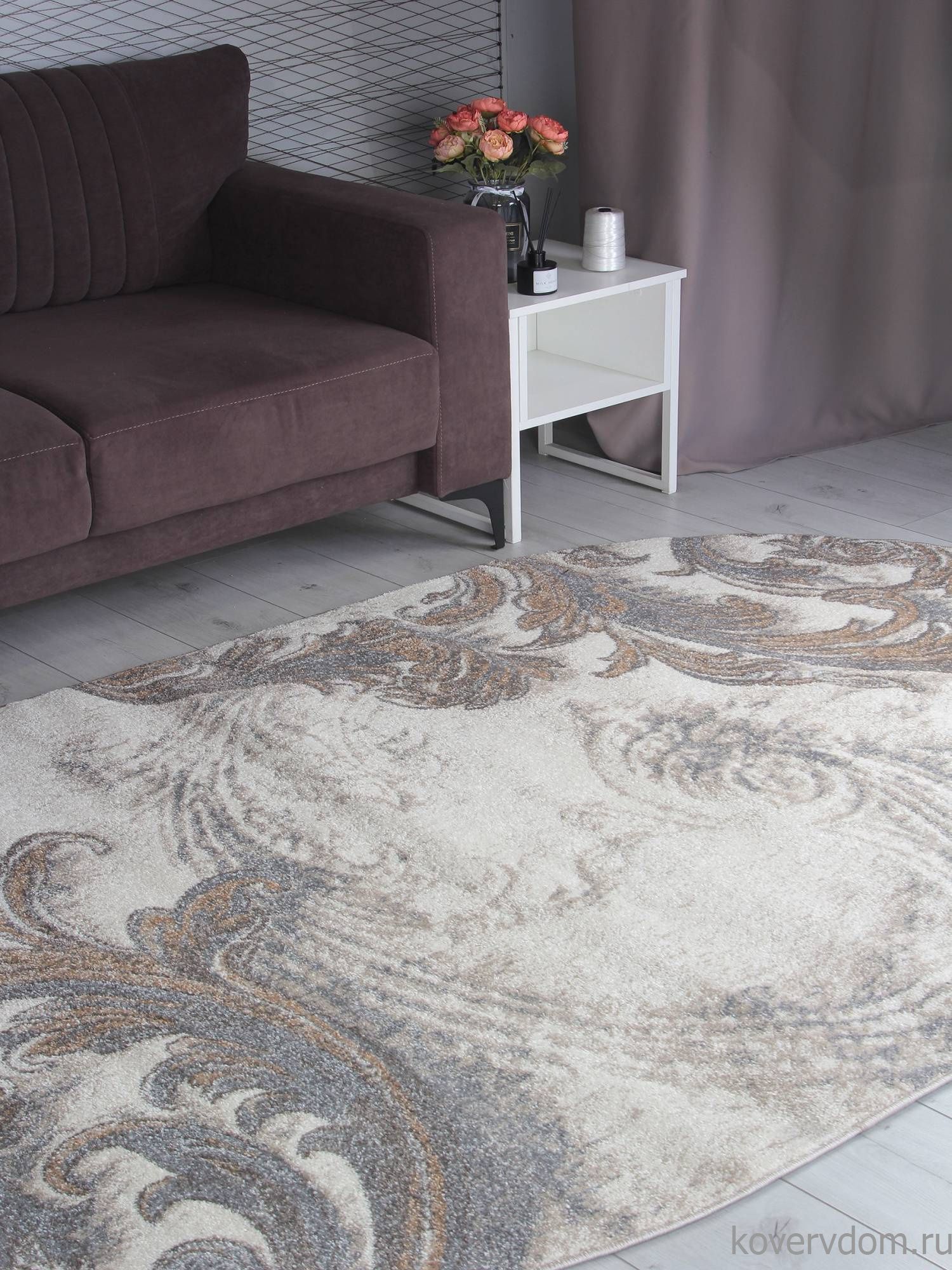 Ковер TORNADO D754 BEIGE 2 Овал